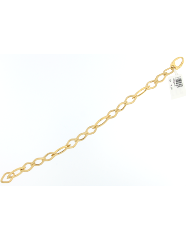 Bracciale donna maglia catena rombo oro giallo 18 kt  7,90 gr K0288