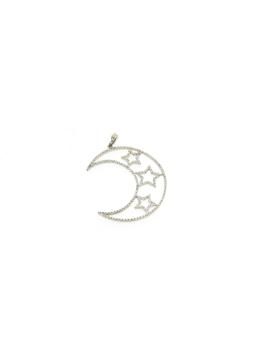 Pendente Luna Donna in oro bianco 18 kt 10,20 gr H361