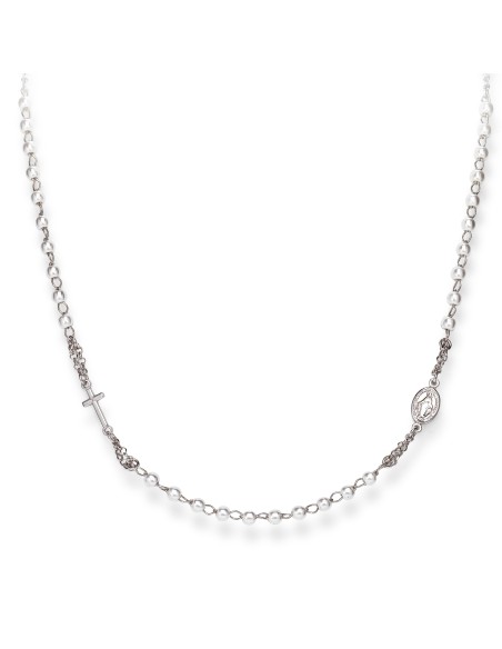 Collana Donna AMEN CROBB3 argento 925 con perle