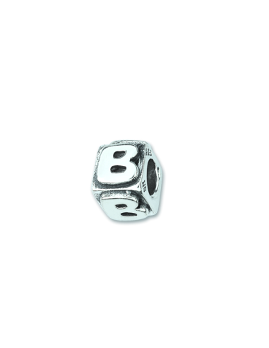 Charms Silver Alphabet Beads AMORE&BACI 0100B Argento 925