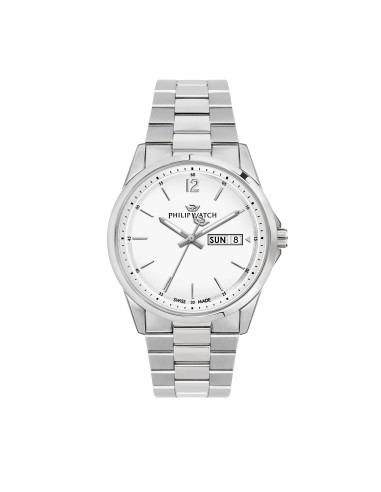 CAPETOWN 40MM 3H WHITE DIAL BR SS