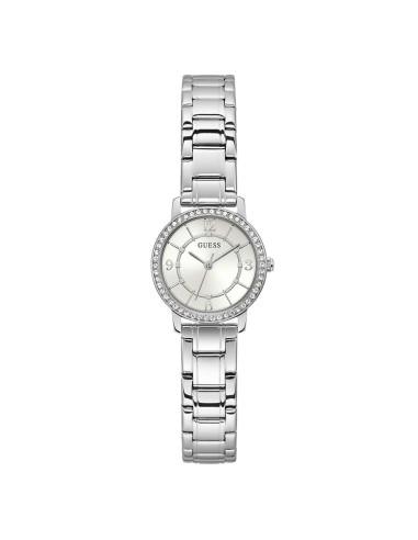 OROLOGIO GUESS GW0468L1 ACCIAIO BIANCO DONNA GUESS MELODY 3H 28MM WHT SILVER SS BR