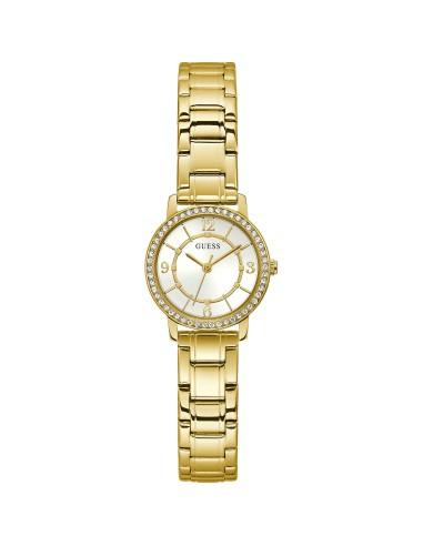 OROLOGIO GUESS GW0468L2 ACCIAIO GIALLO DONNA GUESS MELODY 3H 28MM WHT GOLD SS BR