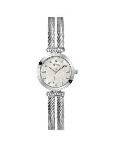 OROLOGIO GUESS GW0471L1 ACCIAIO BIANCO DONNA GUESS ARRAY 3H 28MM MOP SILVER SS MESH BAND