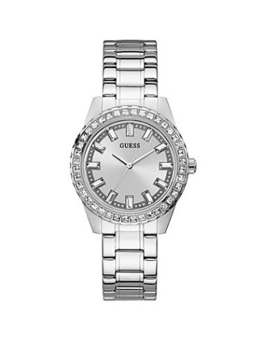 OROLOGIO GUESS GW0111L1 ACCIAIO BIANCO DONNA GUESS SPARKLER 3H 38MM SILVER BR SS
