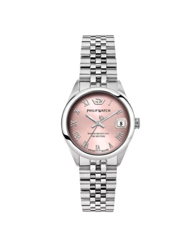 OROLOGIO PHILIP WATCH R8253597622 ACCIAIO BIANCO DONNA CARIBE 31MM 3H L.ROSE DIAL BR SS